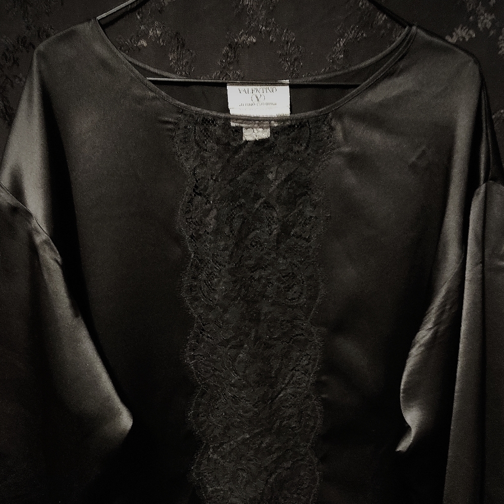 Valentino Intimo Couture Silk Shirtdress